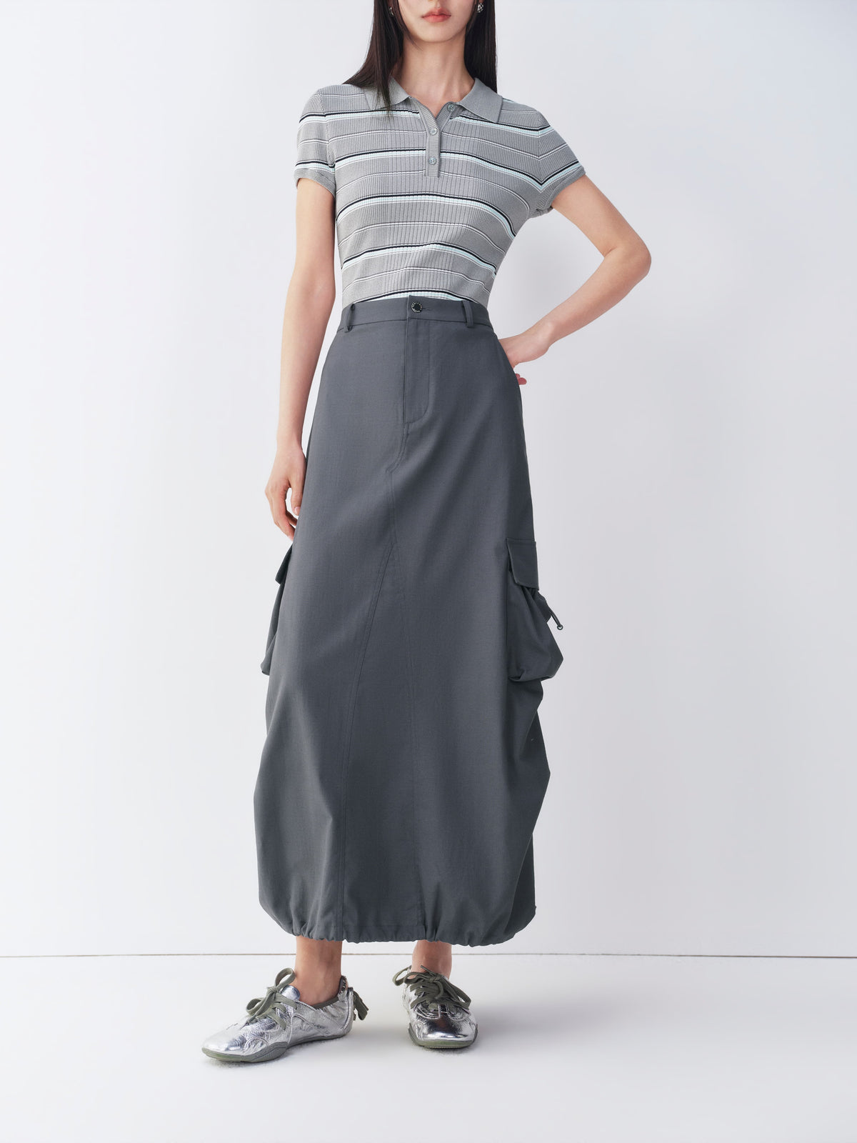 Women's Utility Skirt with Drawstring Hem