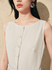 Women's wide-leg casual jumpsuit
