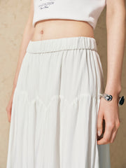 Women's Elastic Waist A-Line Skirt