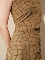 Women's Textured Sleeveless Dress