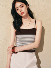 Women's color-block reversible vest