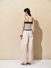 Women's color-block reversible vest