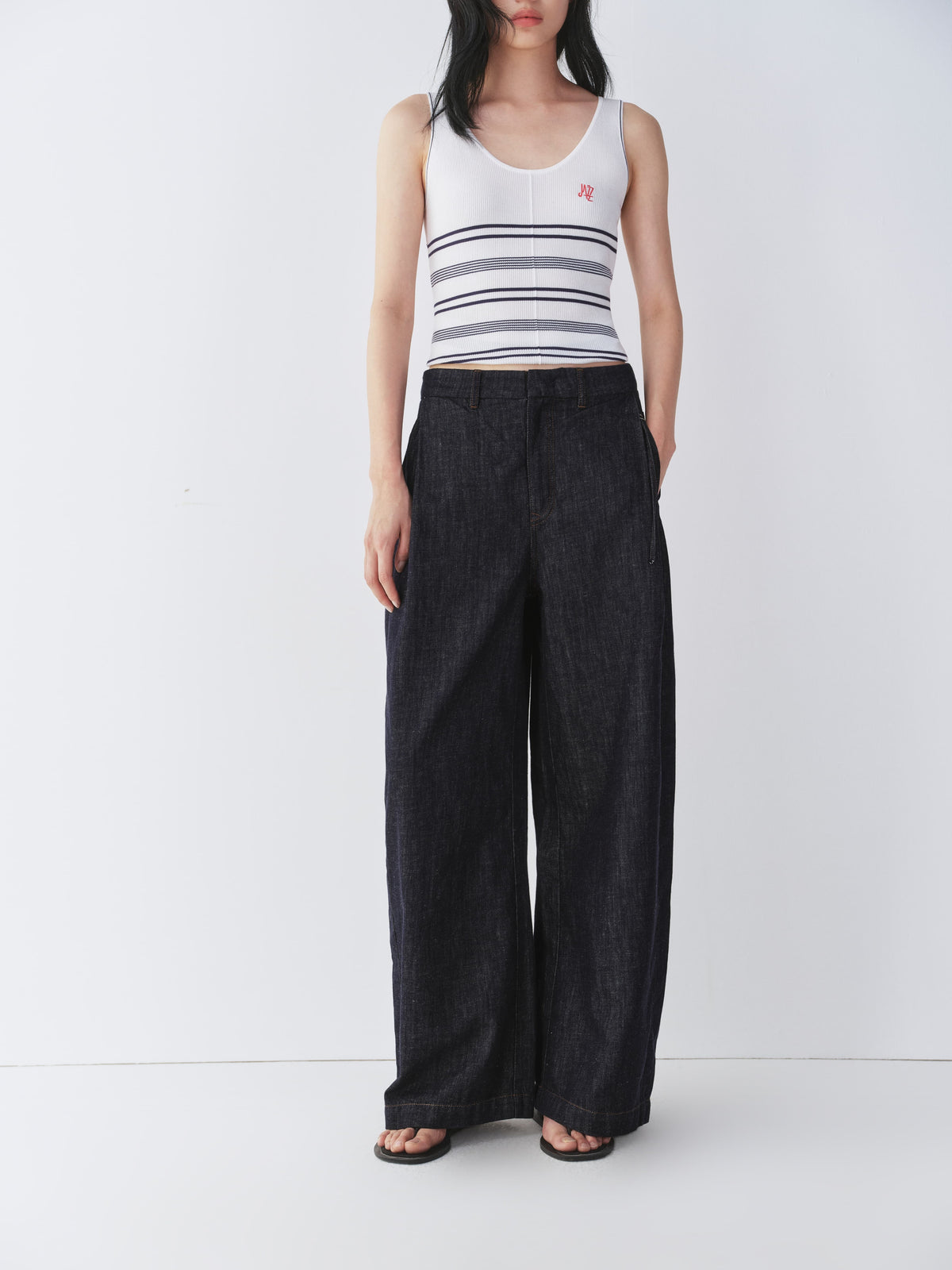 Women's Old Money Style Wide-Leg Long Pants