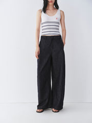 Women's Old Money Style Wide-Leg Long Pants