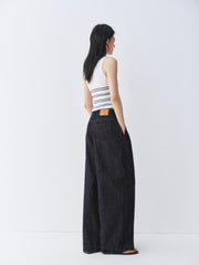 Women's Old Money Style Wide-Leg Long Pants