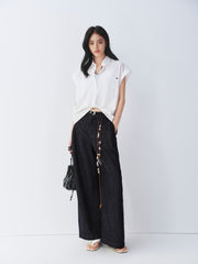 Women's Irregular Twist Batwing Sleeve Shirt
