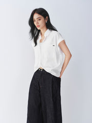 Women's Irregular Twist Batwing Sleeve Shirt