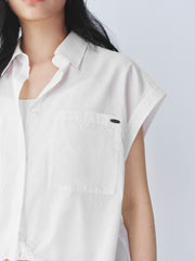 Women's Irregular Twist Batwing Sleeve Shirt