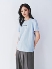 Women's Embroidered Letter Short-Sleeve T-Shirt