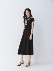 Women's Dress with Detachable Shawl