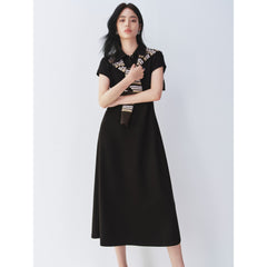 Women's Dress with Detachable Shawl