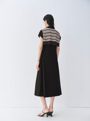 Women's Dress with Detachable Shawl