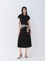 Women's Dress with Detachable Shawl