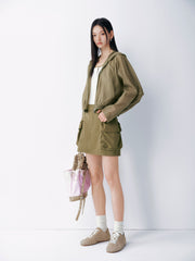 Women Casual Thin Hooded Coat