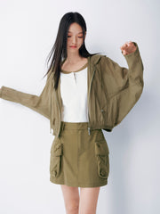 Women Casual Thin Hooded Coat