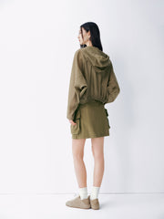 Women Casual Thin Hooded Coat