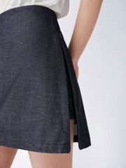Women's Casual Lyocell High-Waist A-Line Short Skirt