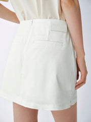 Women's Casual Lyocell High-Waist A-Line Short Skirt