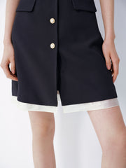 Women's Chanel-Style Commuter Short Sleeve Dress