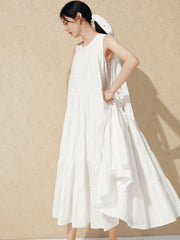 Women's Flared Tiered Long Dress