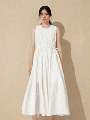 Women's Flared Tiered Long Dress