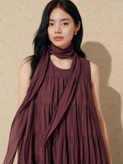 Women's Flared Tiered Long Dress