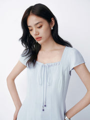 Women's Commuter Style Slim-Fit Long Dress