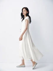 Women's Commuter Style Slim-Fit Long Dress