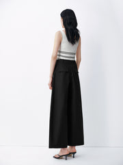 Women's Casual High-Waist Nine-Part Curved Pants