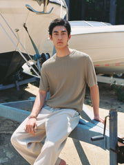 Men's Breathable Lyocell Knit T-Shirt