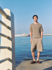 Men's Breathable Lyocell Knit T-Shirt