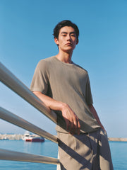 Men's Breathable Lyocell Knit T-Shirt