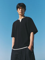Men's Layered-Look Waffle T-Shirt