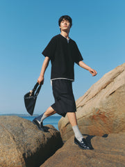 Men's Layered-Look Waffle T-Shirt