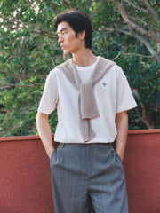 Men's Basic Embroidered T-Shirt