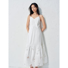 Women's Relaxed Embroidered Camisole Dress