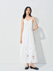 Women's Relaxed Embroidered Camisole Dress