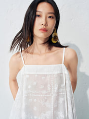 Women's Casual Lyocell Hollow Strap Top