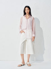 Women's organza long-sleeve shirt