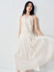 Women's French-style Halter Neck Holiday Dress