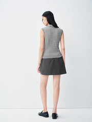 Women's commuter-style sleeveless  polo shirt