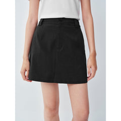 Women's Casual High-Waist A-Line Skirt