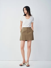 Women's Casual  High-Waisted A-Line Skirt