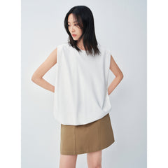 Women's Casual Pleated Sleeveless Top