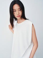 Women's Casual Pleated Sleeveless Top