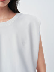 Women's Casual Pleated Sleeveless Top