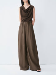 Women's Casual High-Waisted  Curved-Cut Pants