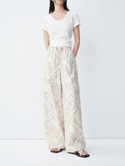 Women's Casual Printed Wide-Leg Pants
