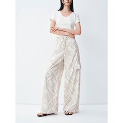 Women's Casual Printed Wide-Leg Pants
