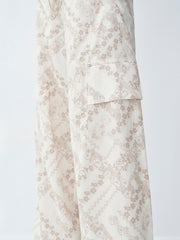 Women's Casual Printed Wide-Leg Pants